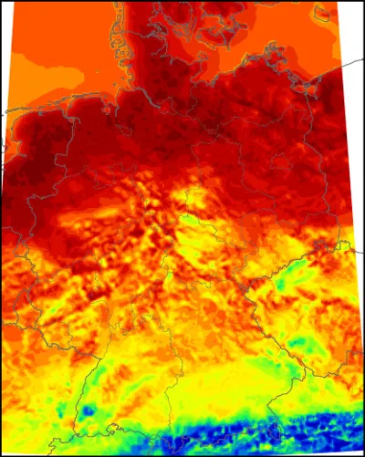 Beispielkarte Weibull-Parameter