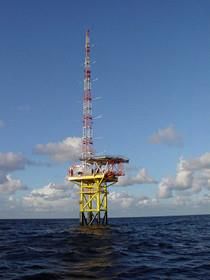 Bild Fino 1 - Offshore Windmessplattform
